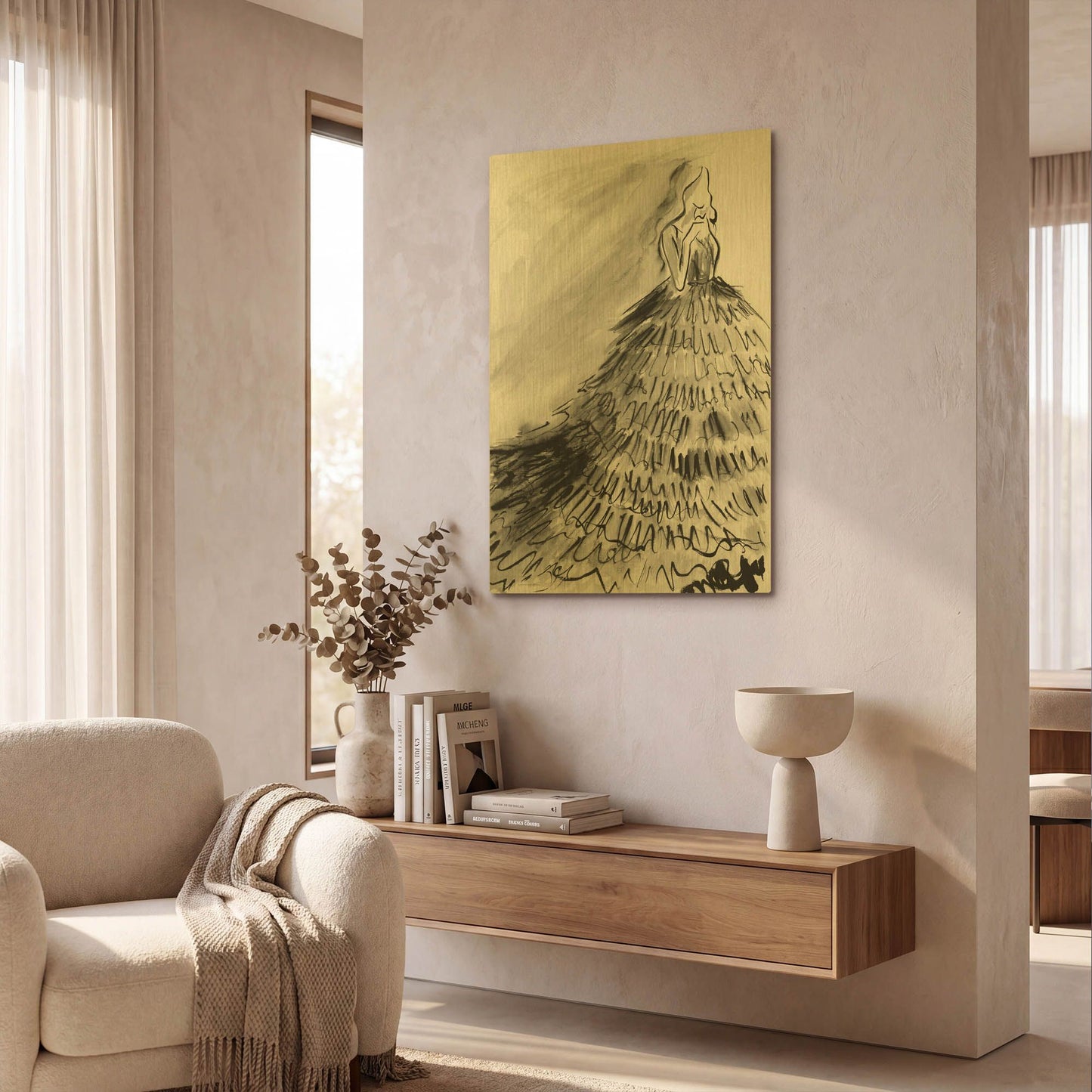 'At a Glance' By Kamdon Kreations Gold Metal Wall Art