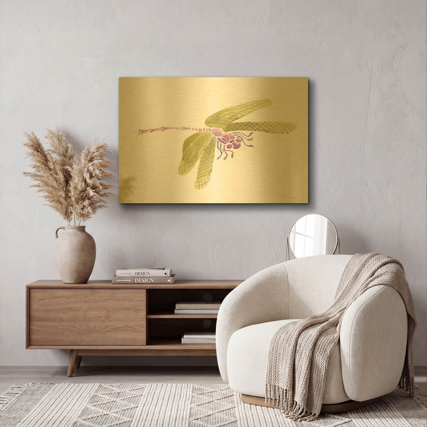 'Dragon Lady' By Kamdon Kreations Gold Metal Wall Art