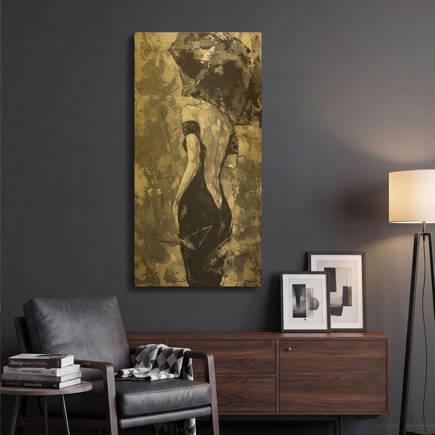 'Stranger' By Alexander Gunin Gold Metal Wall Art