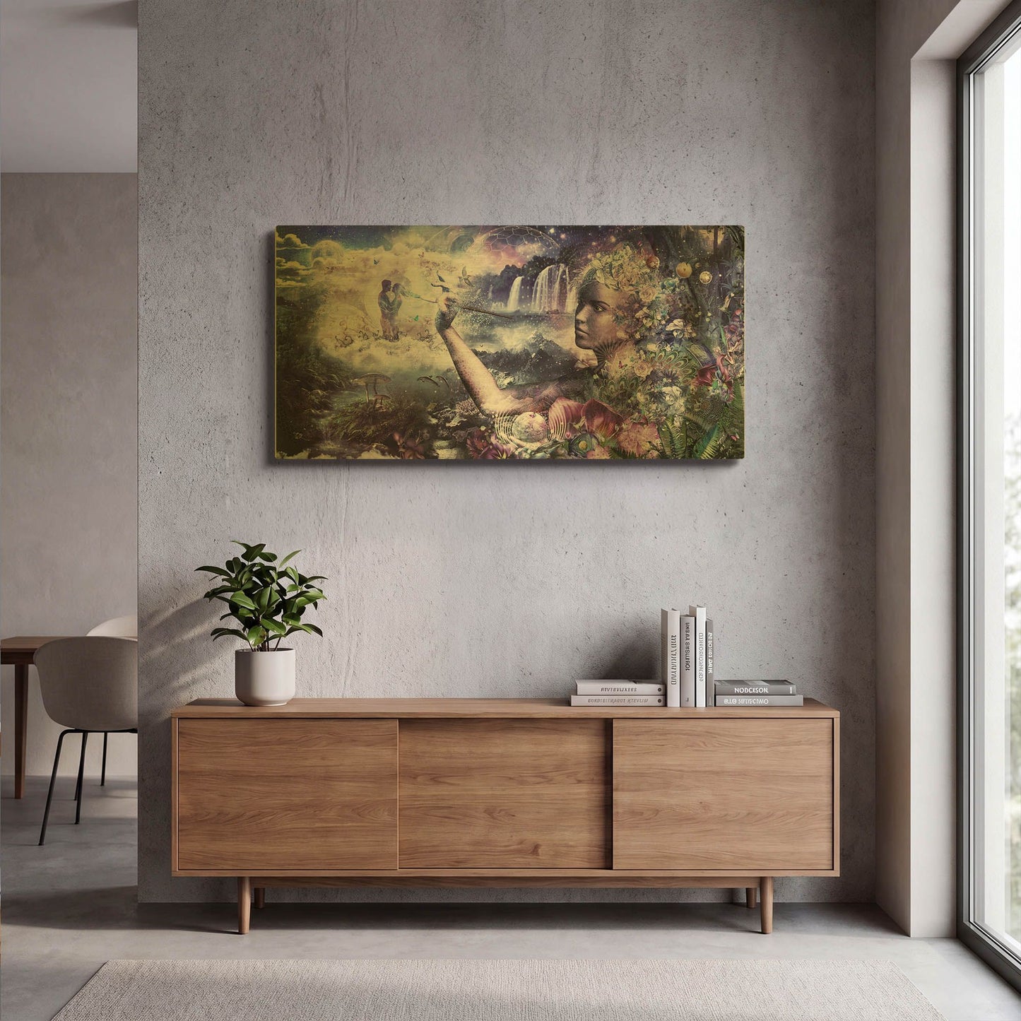 'The Painter' By Cameron Gray Gold Metal Wall Art