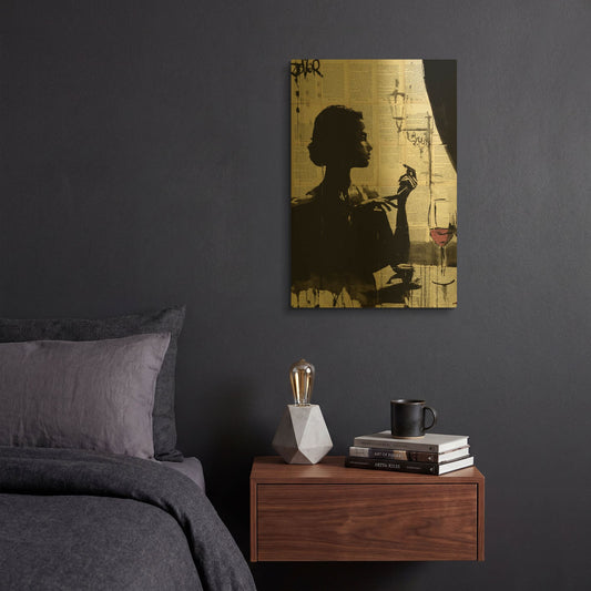 'Lush Life' By Loui Jover Gold Metal Wall Art