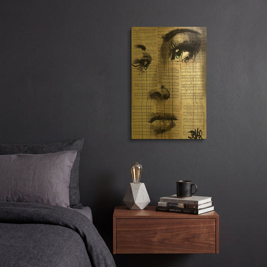 'Shore' By Loui Jover Gold Metal Wall Art