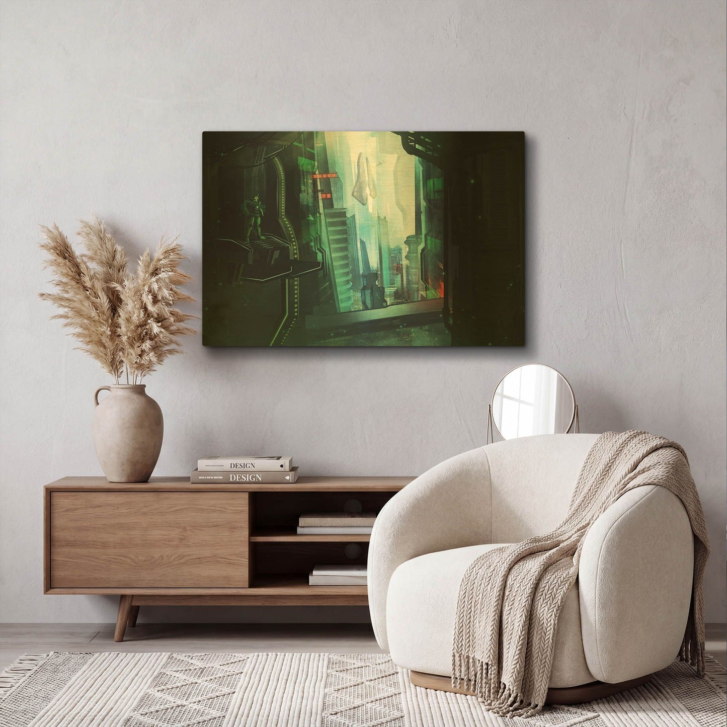'Digital Age' By Jonathan Lam Gold Metal Wall Art