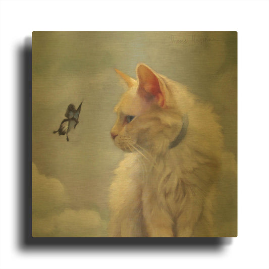 'The Greeter' By Diane Hoeptner Gold Metal Wall Art