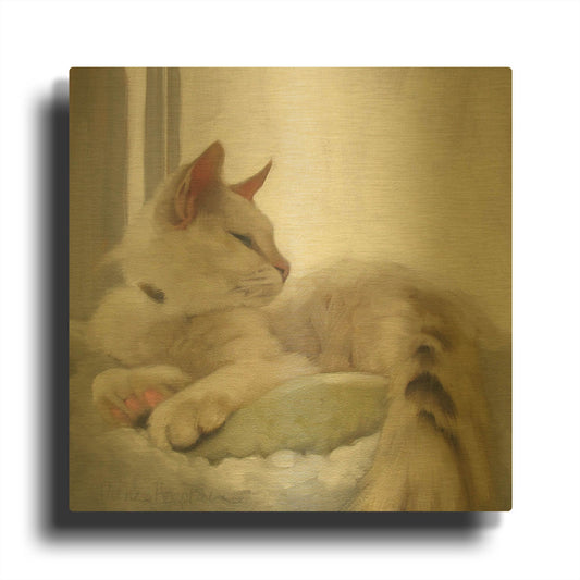 'Through the Window' By Diane Hoeptner Gold Metal Wall Art