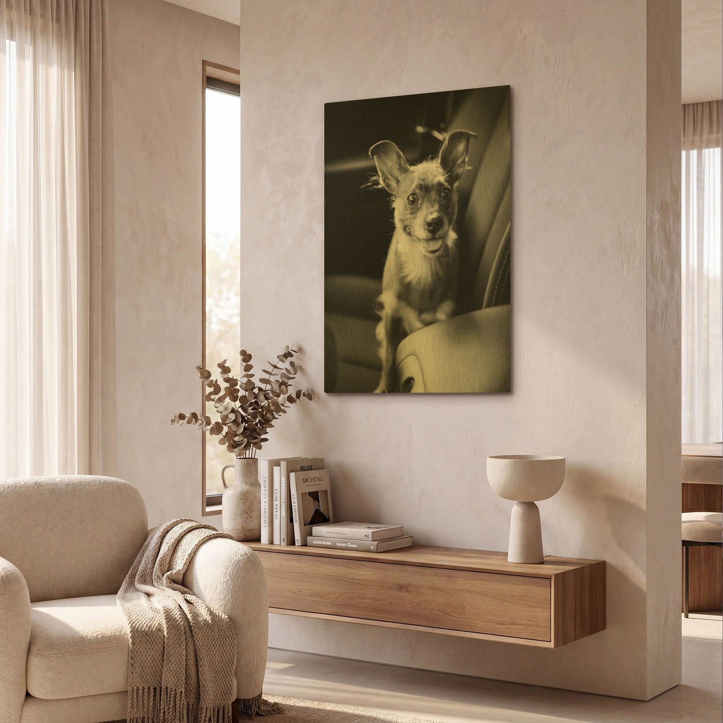 'We Goin’ for a Ride' By Edward M. Fielding Gold Metal Wall Art