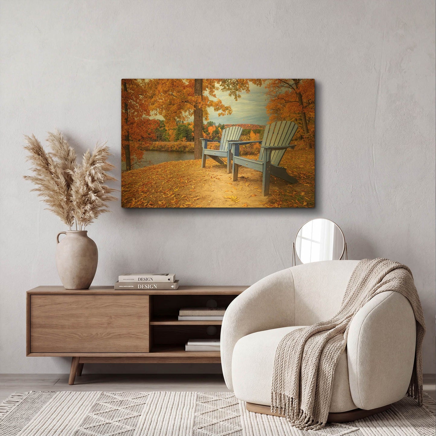 'Autumn Splendor' By Edward M. Fielding Gold Metal Wall Art