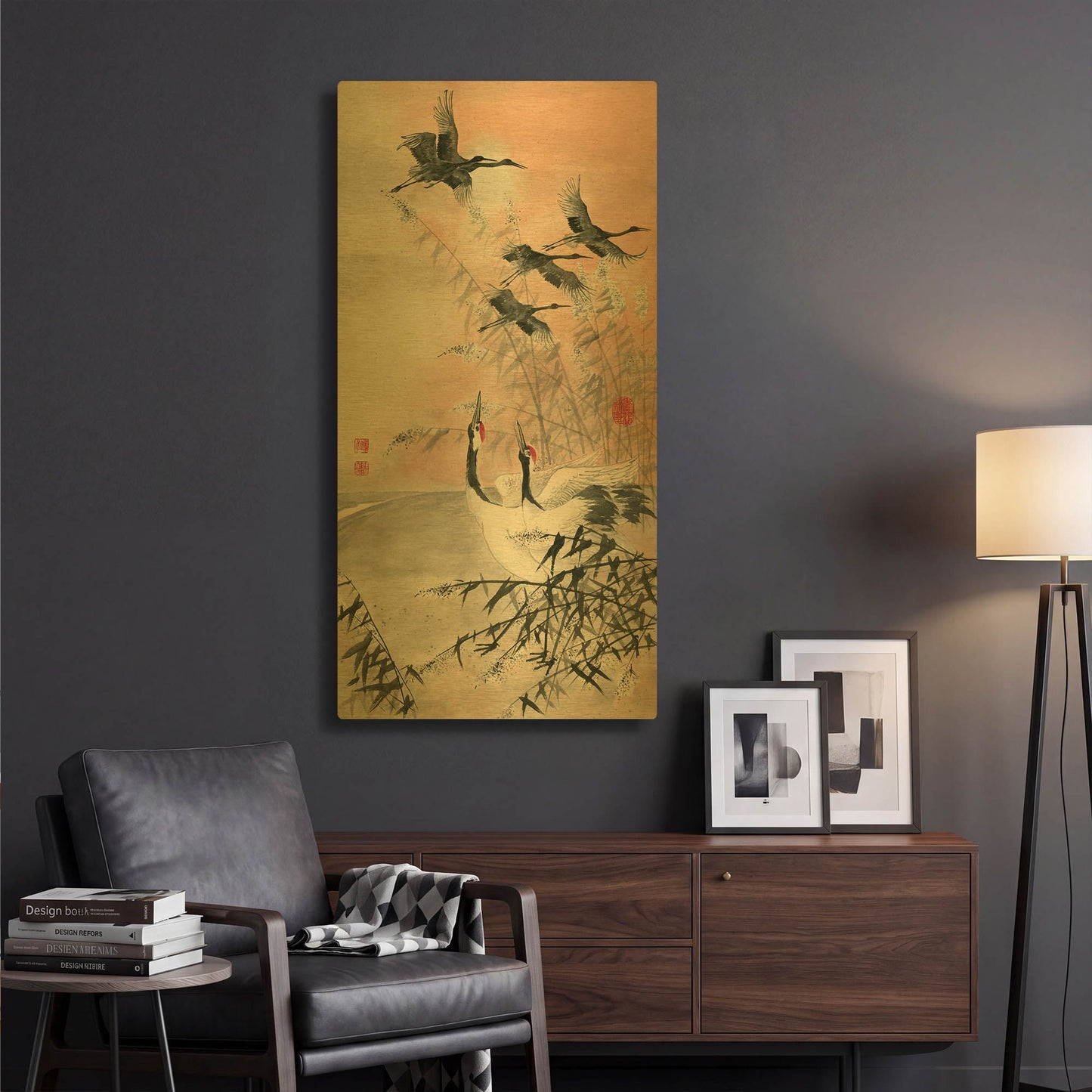 'Meet At Sunrise' By River Han Gold Metal Wall Art