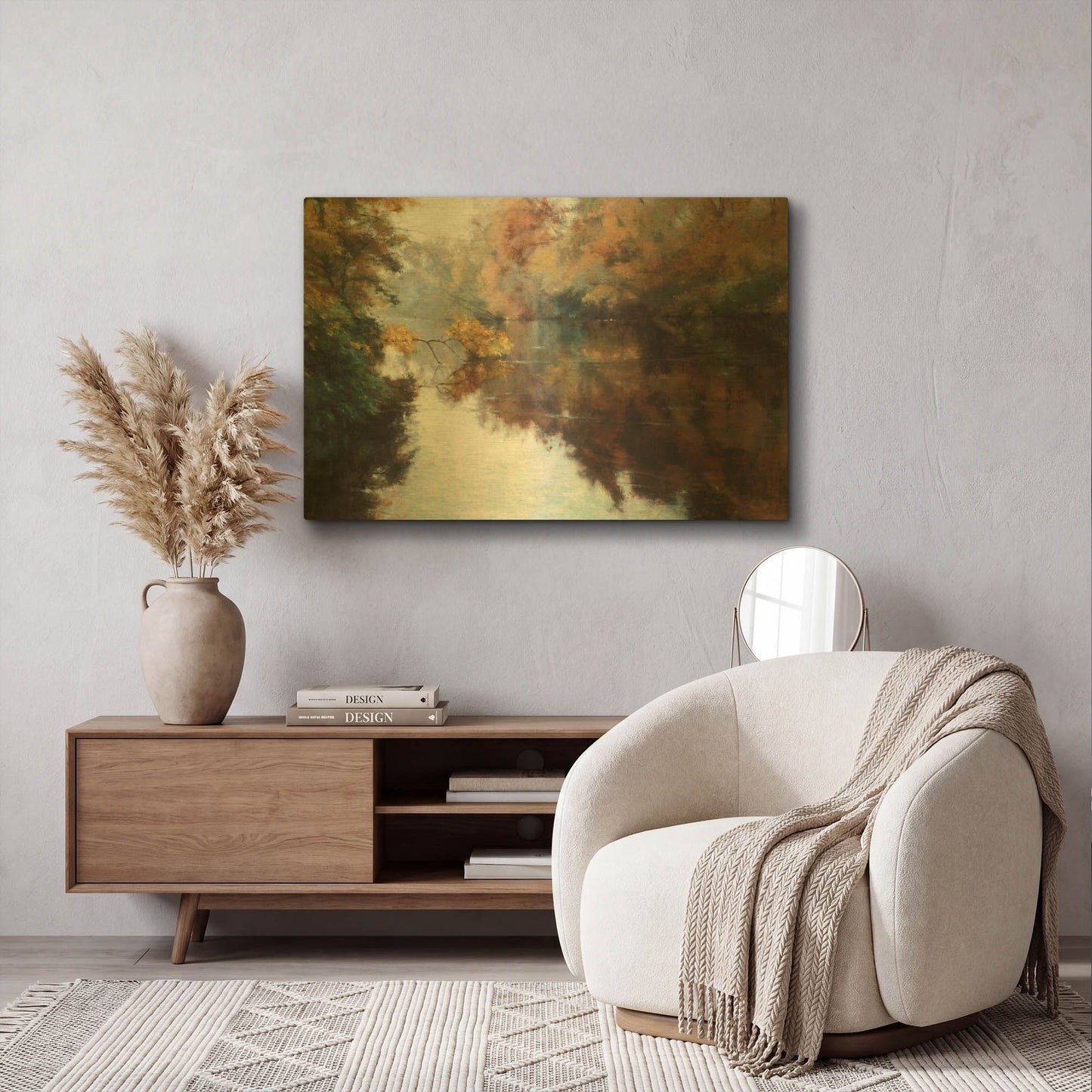 'Branch on the Charles' By Esther Engelman Gold Metal Wall Art