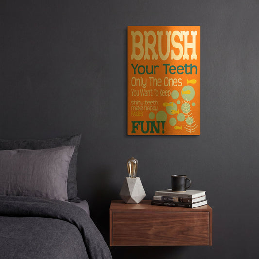 'Ocean Bubble Friends 1' By Leslie Fuqua Gold Metal Wall Art