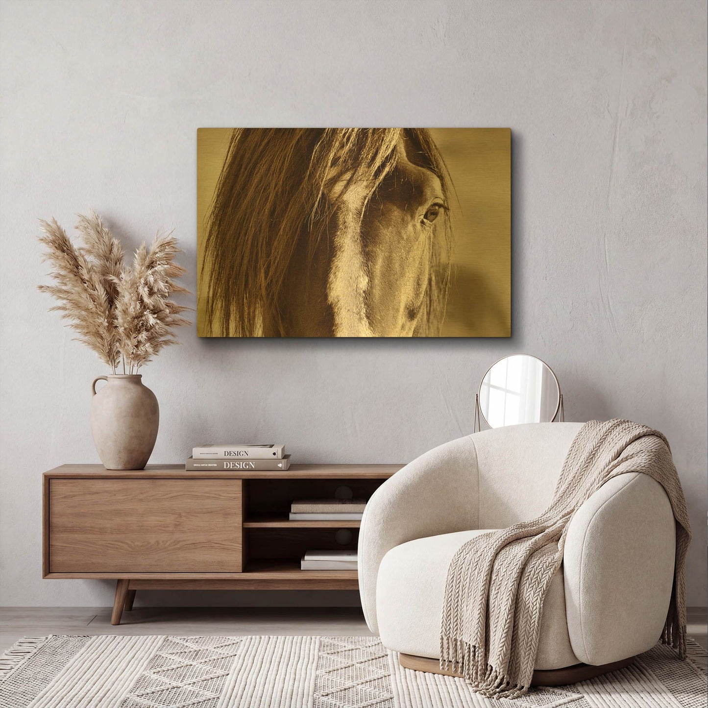 'Amante' By Lisa Dearing Gold Metal Wall Art