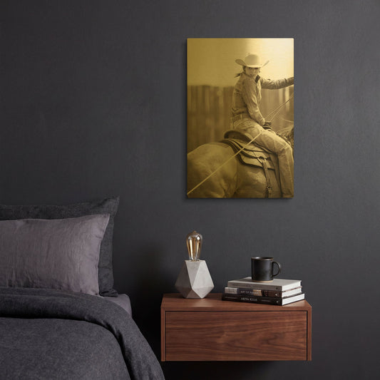 'Got One' By Lisa Dearing Gold Metal Wall Art