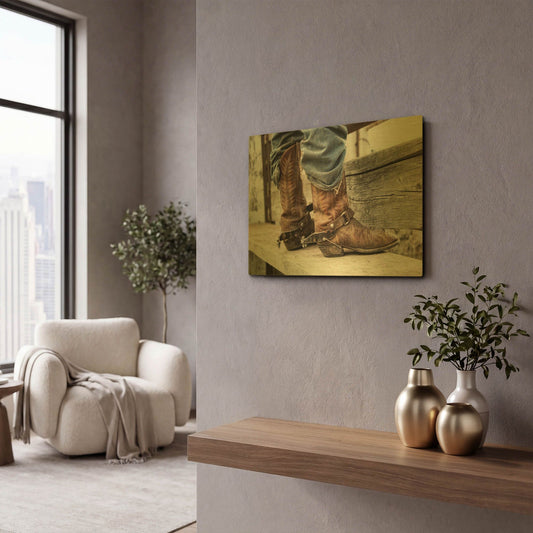 'Like a Second Skin' By Lisa Dearing Gold Metal Wall Art