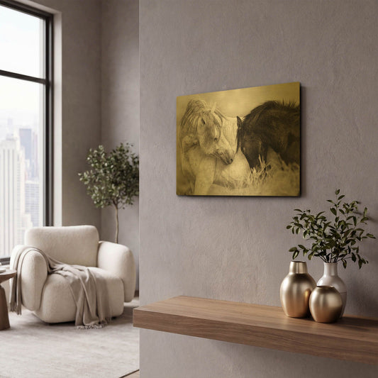'The Long Goodbye' By Lisa Dearing Gold Metal Wall Art