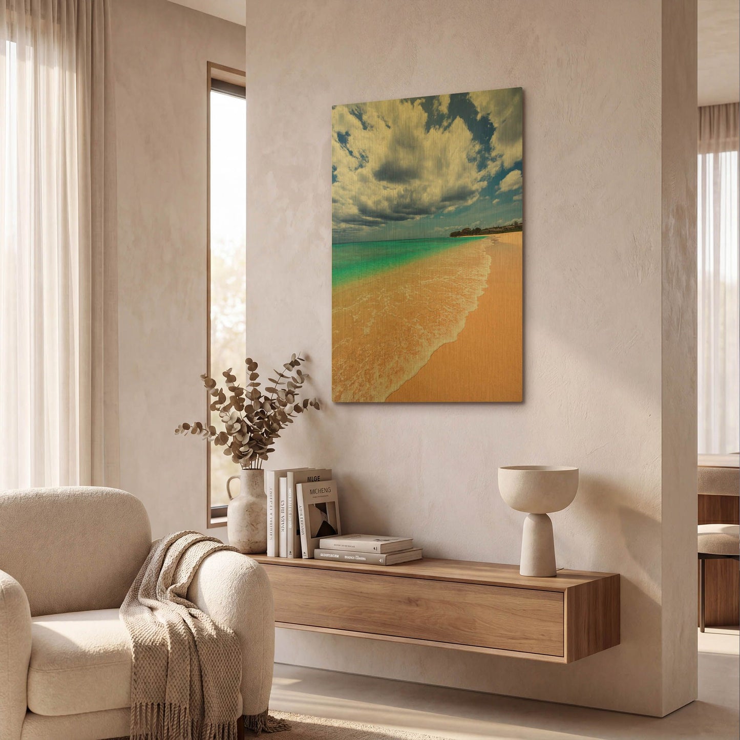 'A Perfect Day' By Lizzy Davis Gold Metal Wall Art