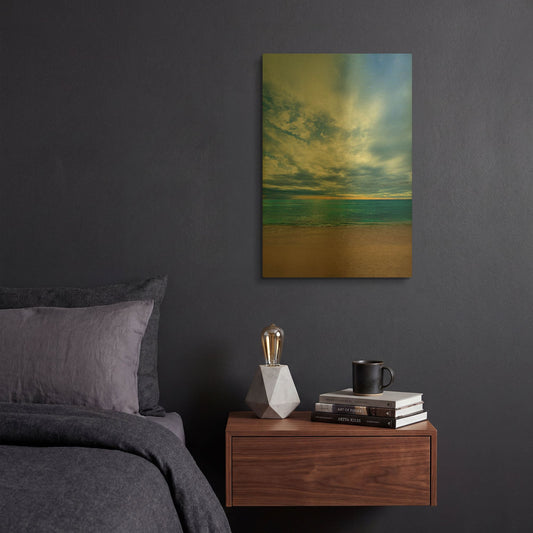 'Sliver of Hope' By Lizzy Davis Gold Metal Wall Art