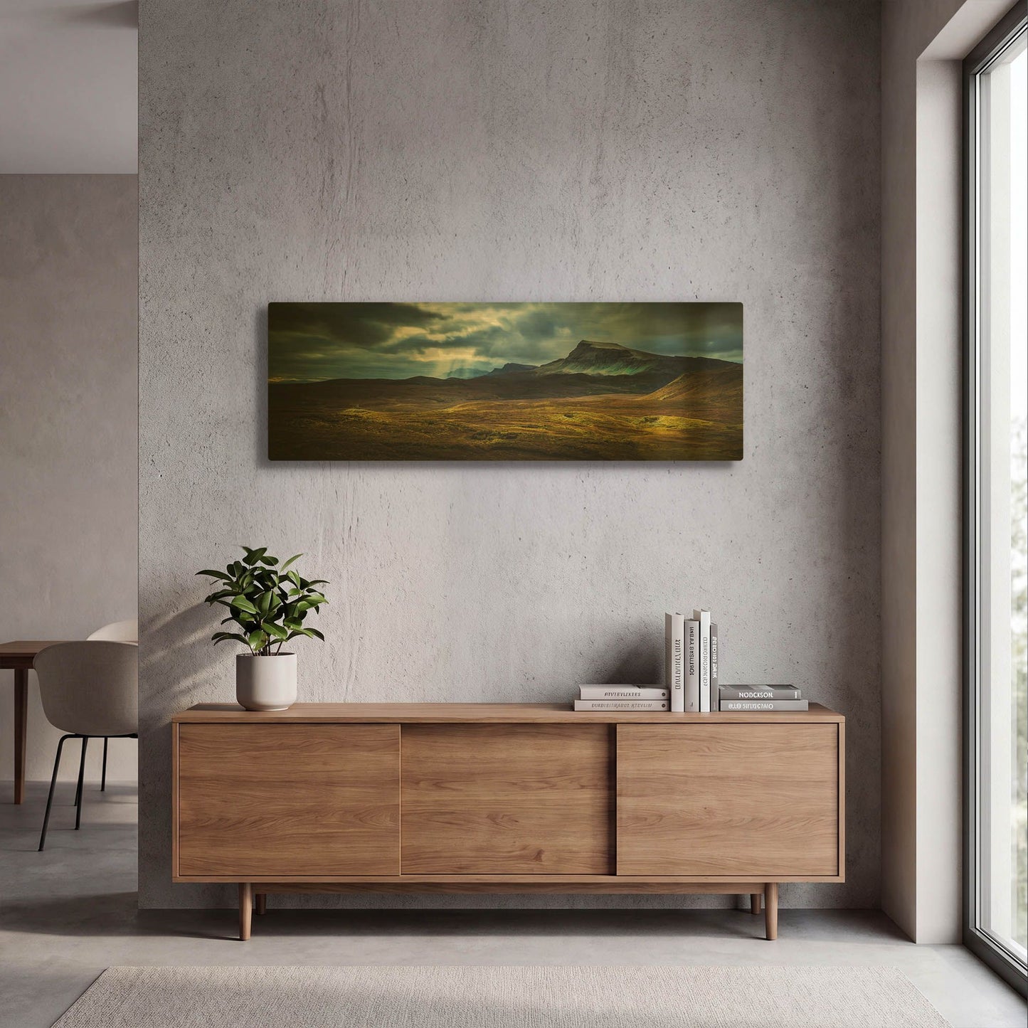 'Quiraing Lightpools' By Lynne Douglas Gold Metal Wall Art