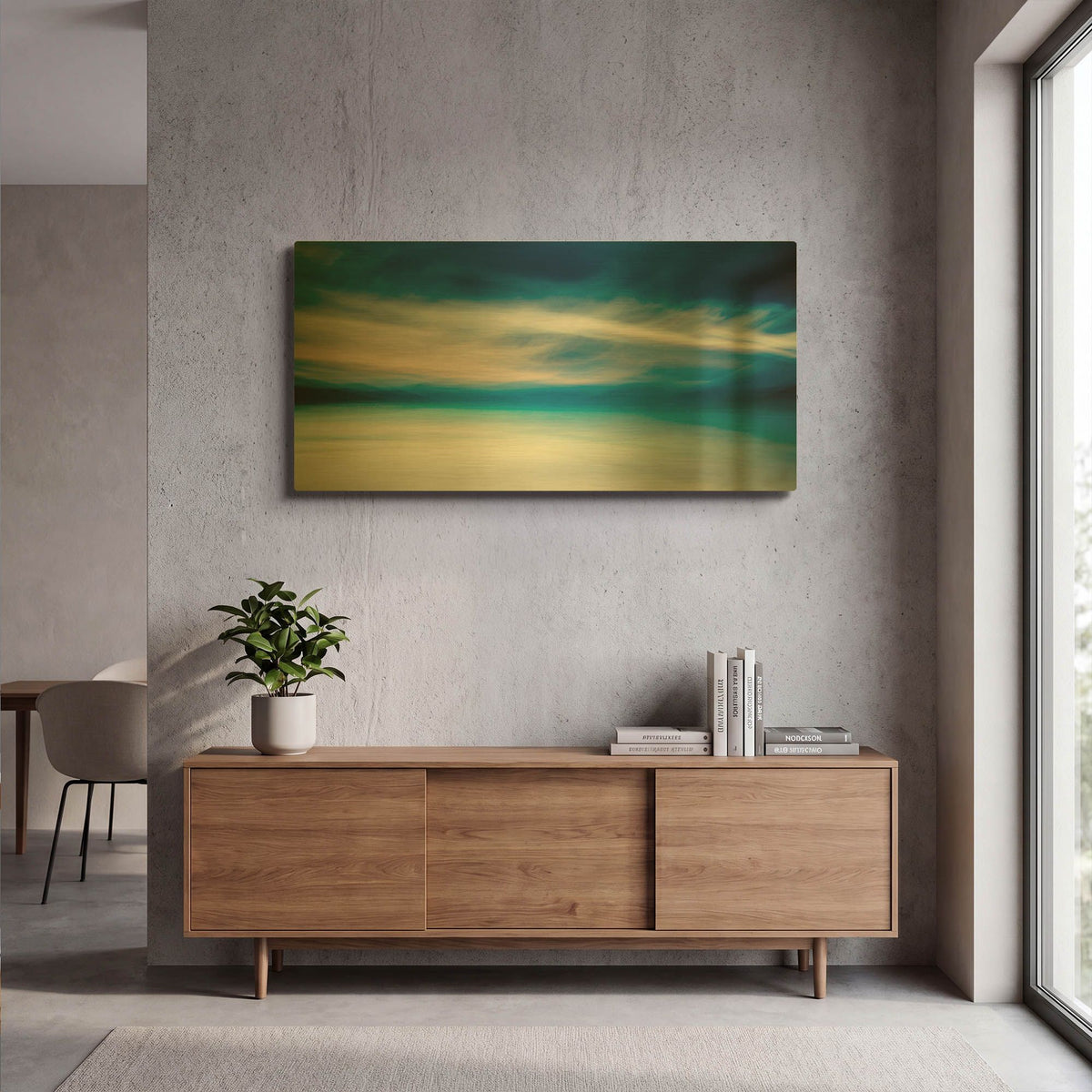 'Singing Hills' By Lynne Douglas Gold Metal Wall Art