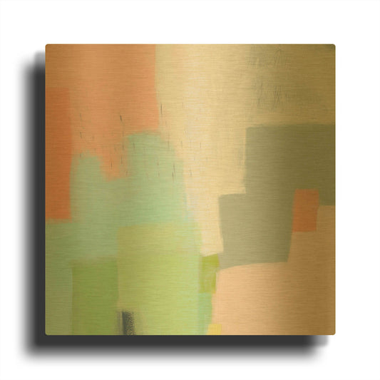 'Persica' By Melissa Donoho Gold Metal Wall Art