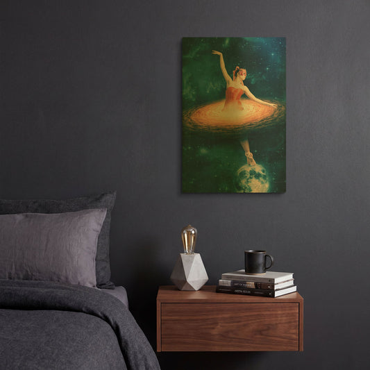 'Prima Ballerina Assoluta' By Paula Belle Flores Gold Metal Wall Art