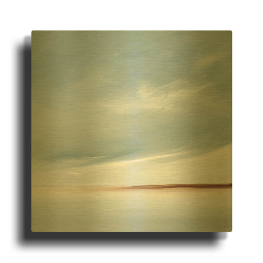 'Journey II' By Rick Fleury Gold Metal Wall Art