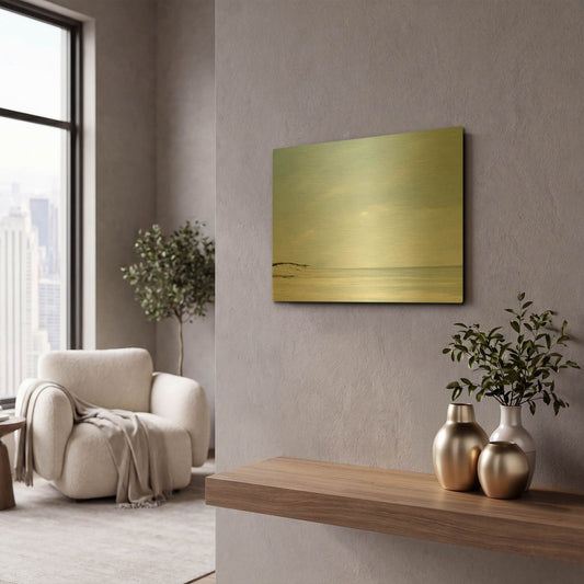 'Outer Reach' By Rick Fleury Gold Metal Wall Art