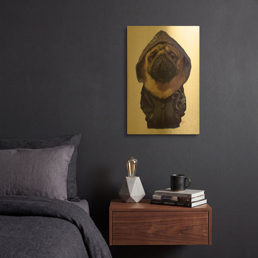 'Homie' By Thomas Fluharty Gold Metal Wall Art