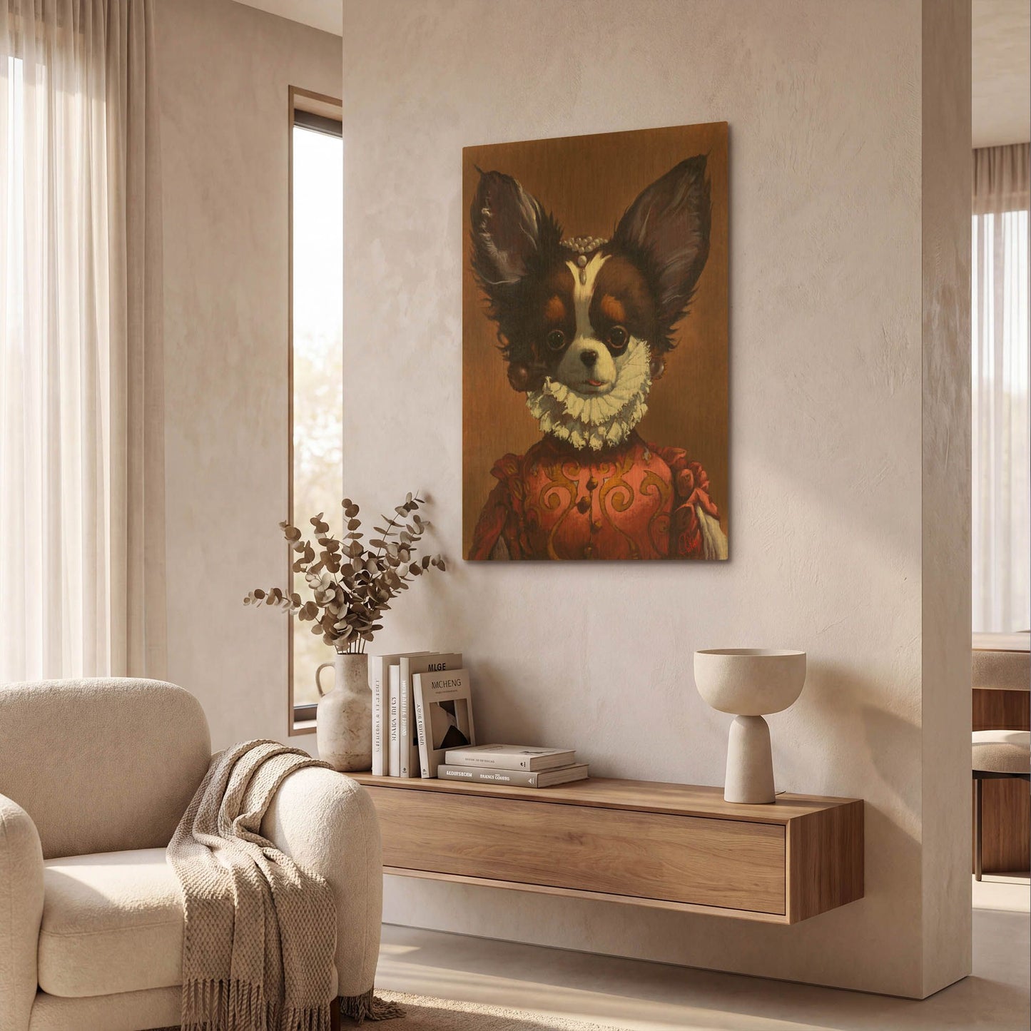 'Queenie' By Thomas Fluharty Gold Metal Wall Art