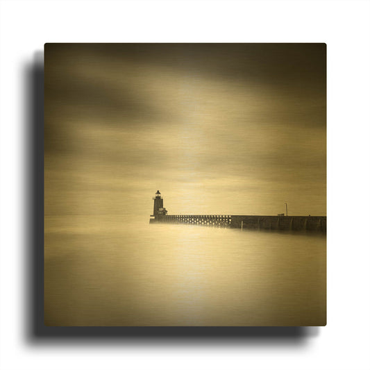 'Le Phare D1059D' By Wilco Dragt Gold Metal Wall Art