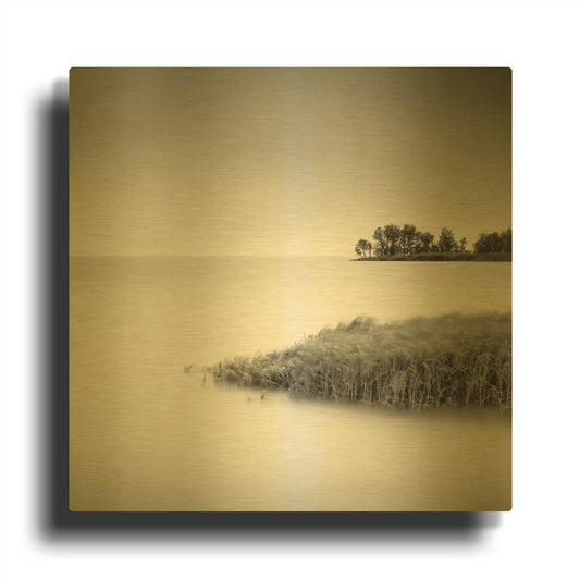 'Makkum II D1061D' By Wilco Dragt Gold Metal Wall Art