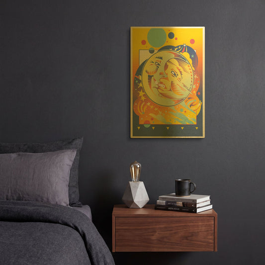 'Night And Day' By David Chestnutt Gold Metal Wall Art