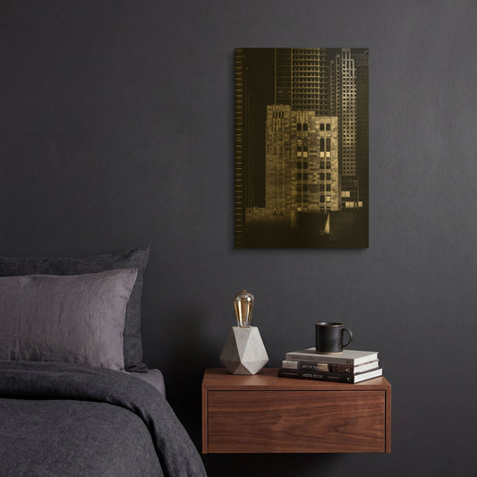 'Canada Permanent Trust Building No 1' By Brian Carson Gold Metal Wall Art