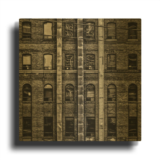 'Geometry No 13' By Brian Carson Gold Metal Wall Art