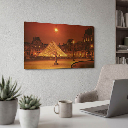 'Louvre' By Sebastien Lory Gold Metal Wall Art