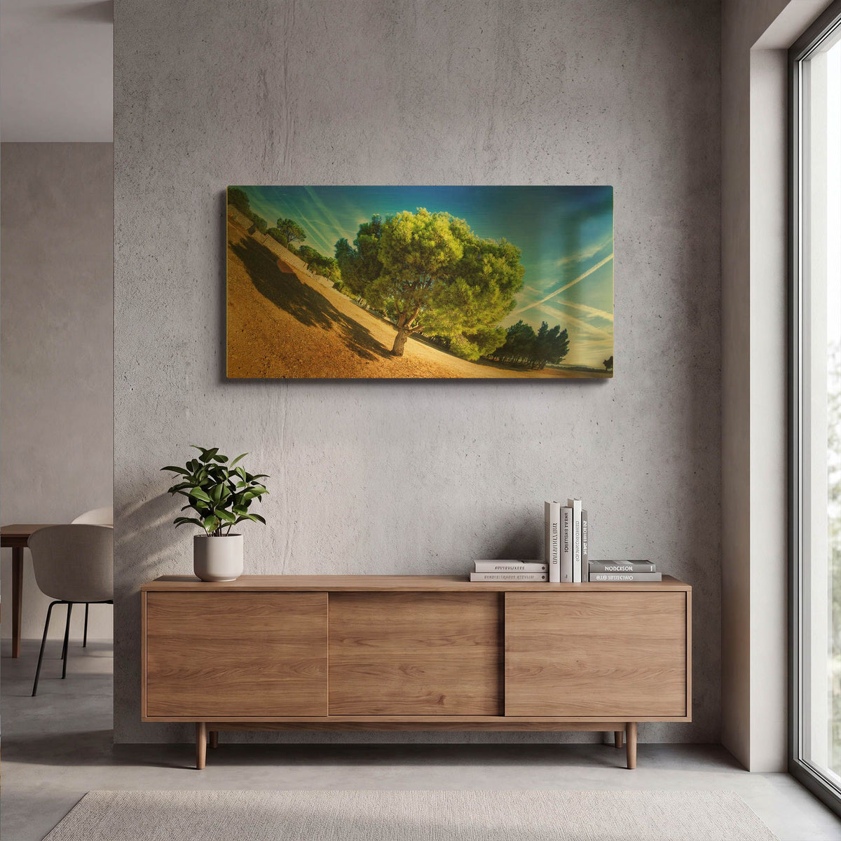 'Summer Tree' By Sebastien Lory Gold Metal Wall Art