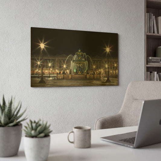 'Concorde' By Sebastien Lory Gold Metal Wall Art