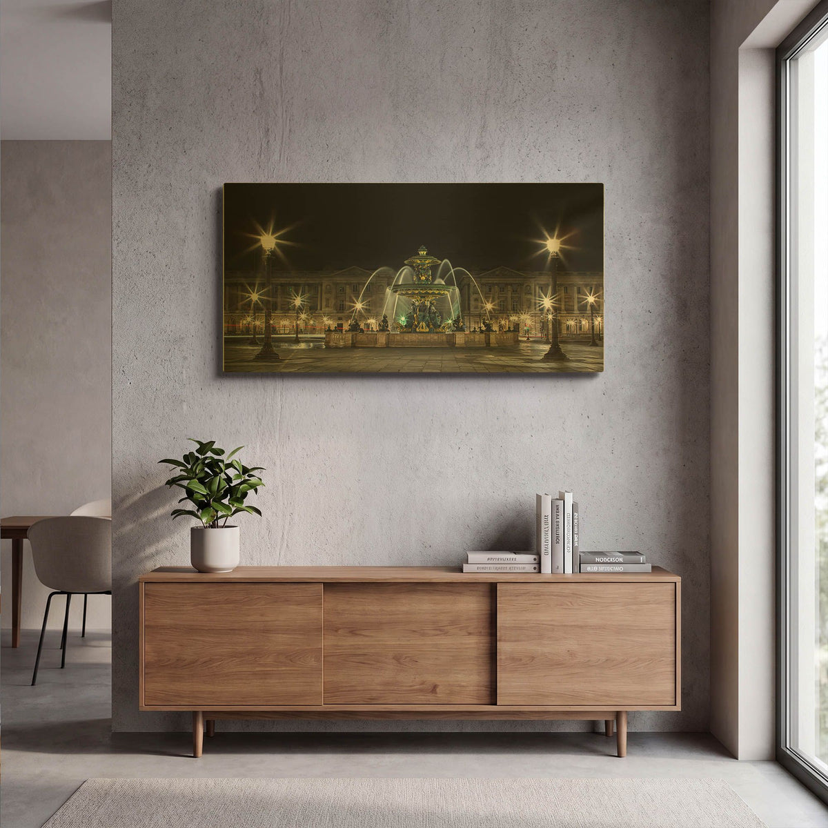'Concorde' By Sebastien Lory Gold Metal Wall Art