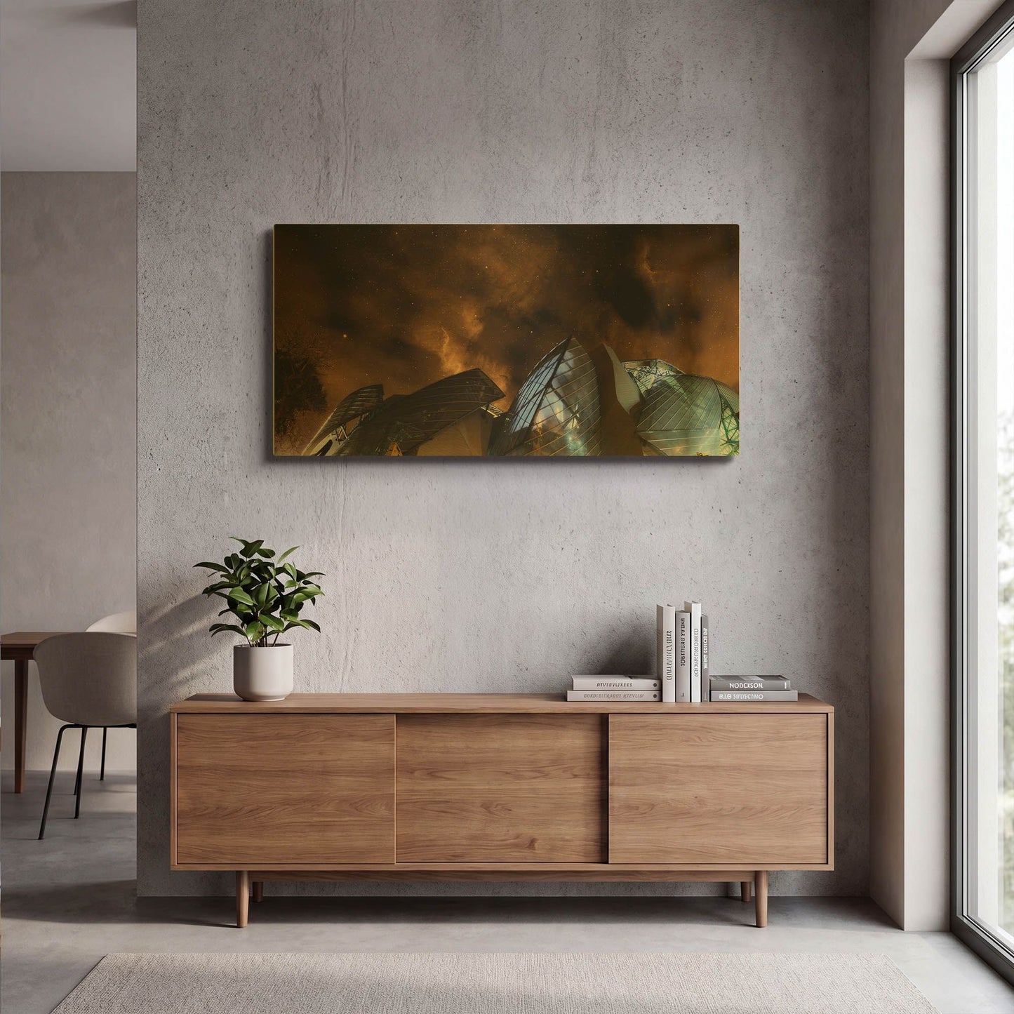 'Lv Color' By Sebastien Lory Gold Metal Wall Art