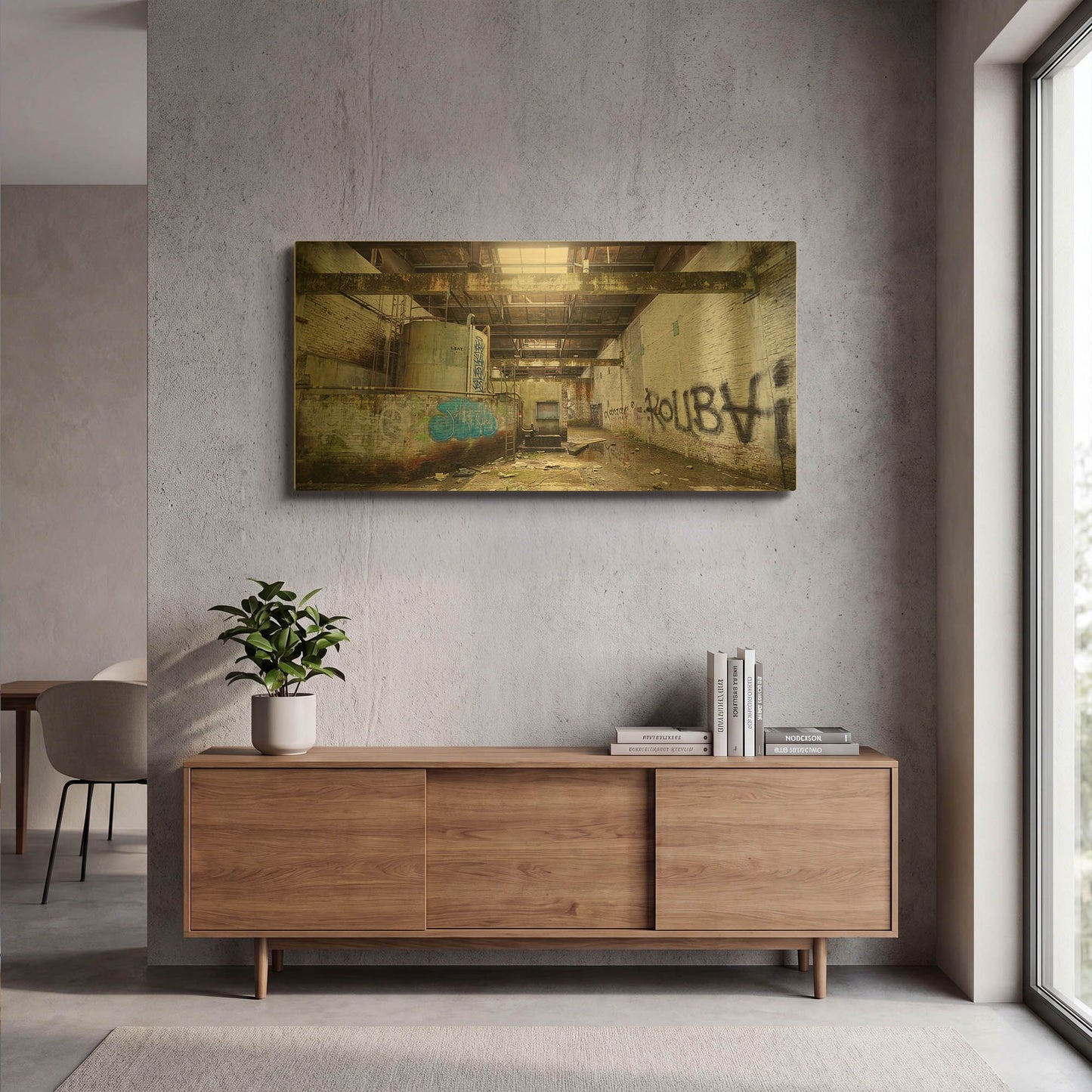 'Roubaix Urbex' By Sebastien Lory Gold Metal Wall Art