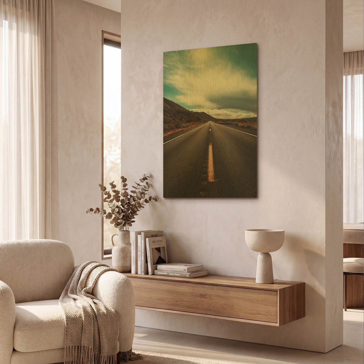 'Travel Utah Vertical' By Sebastien Lory Gold Metal Wall Art