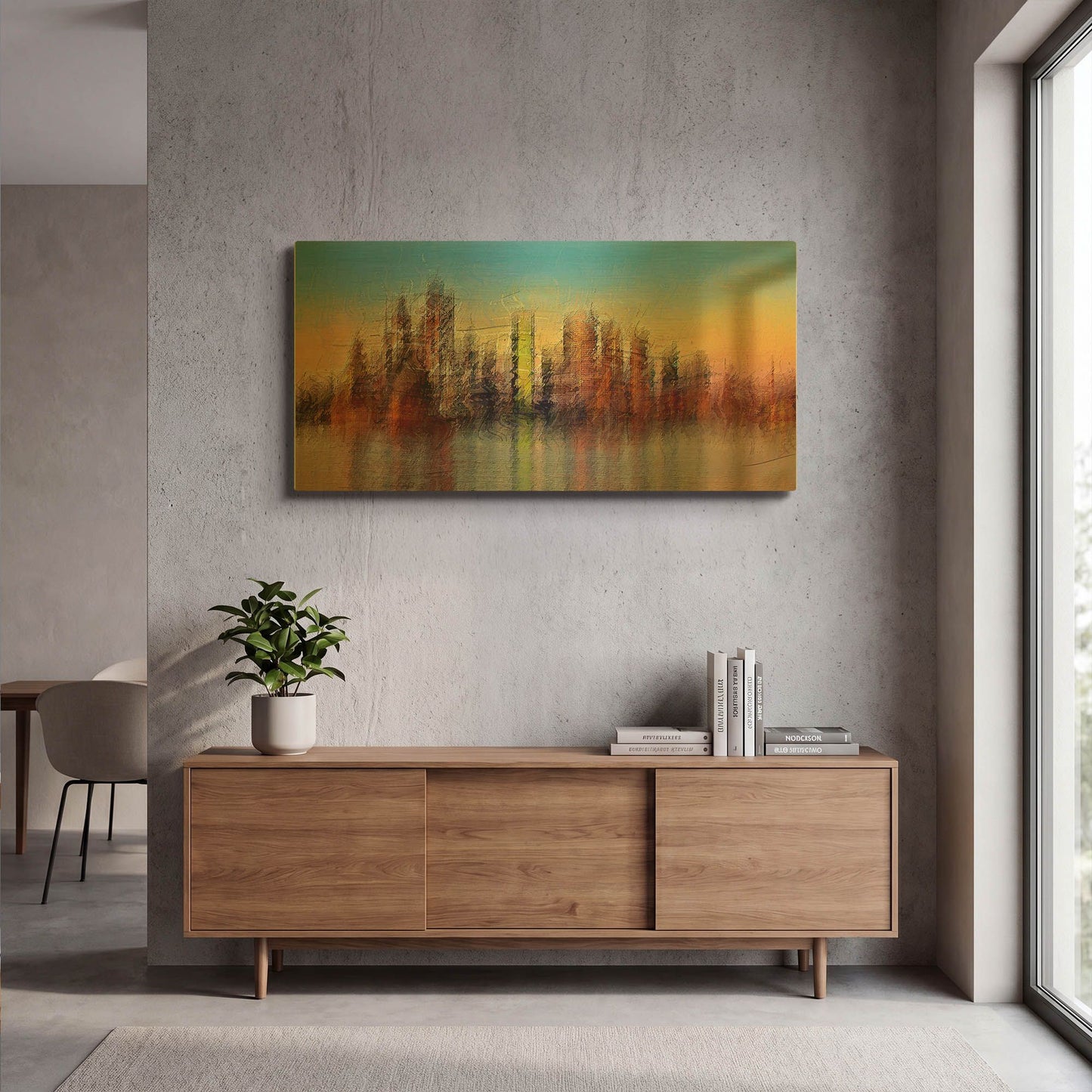 'Sydney' By David Manlove Gold Metal Wall Art