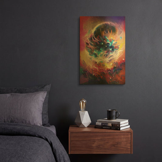 'The Merger' By David Manlove Gold Metal Wall Art