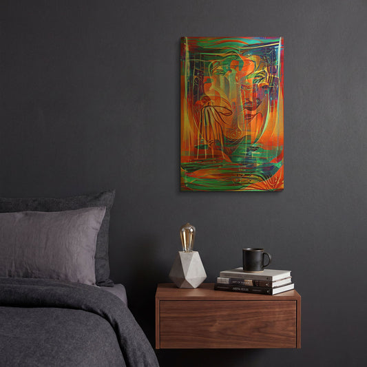 'Holy Grail 3' By David Manlove Gold Metal Wall Art