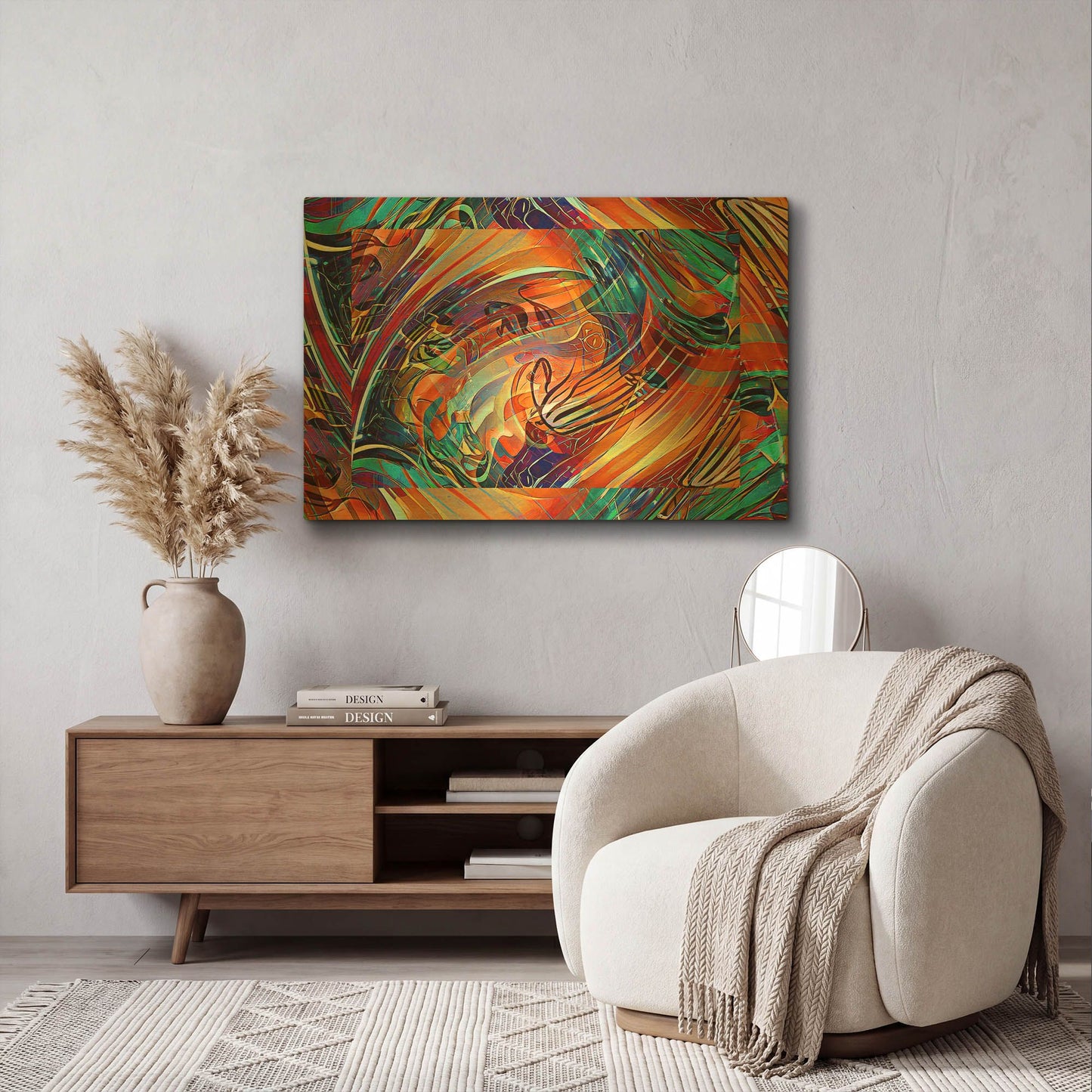 'Musical Glass and Musical Glass 3' By David Manlove Gold Metal Wall Art