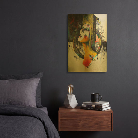 'Between Hope And Despair' By MinJae Gold Metal Wall Art