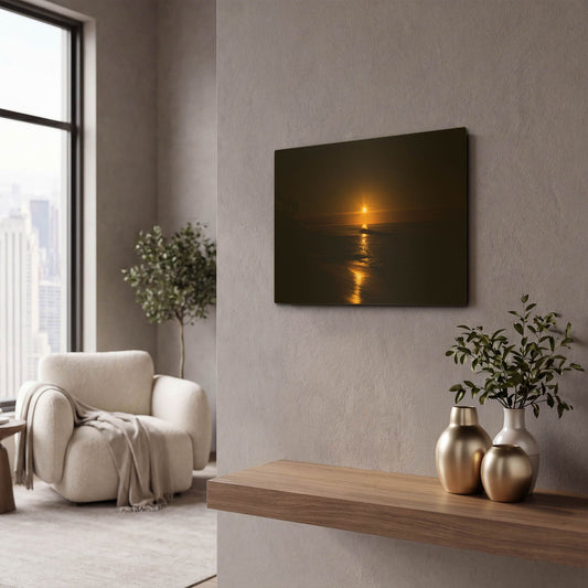 'Golden Sunrise' By Chris Moyer Gold Metal Wall Art