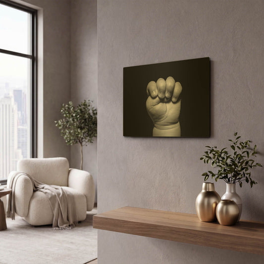 'The Power of Innocence' By Chris Moyer Gold Metal Wall Art