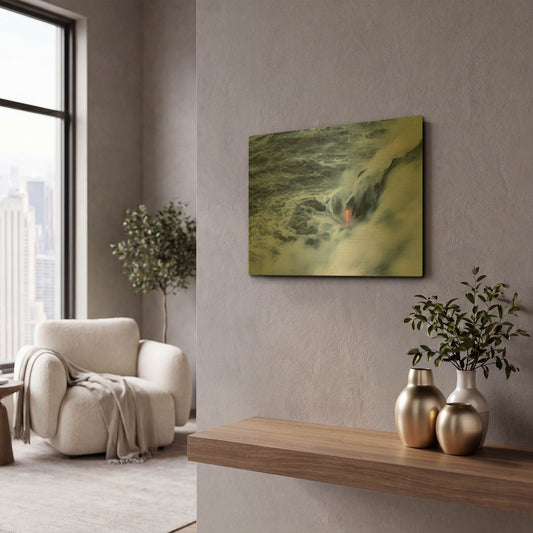 'Breath of Earth' By Chris Moyer Gold Metal Wall Art
