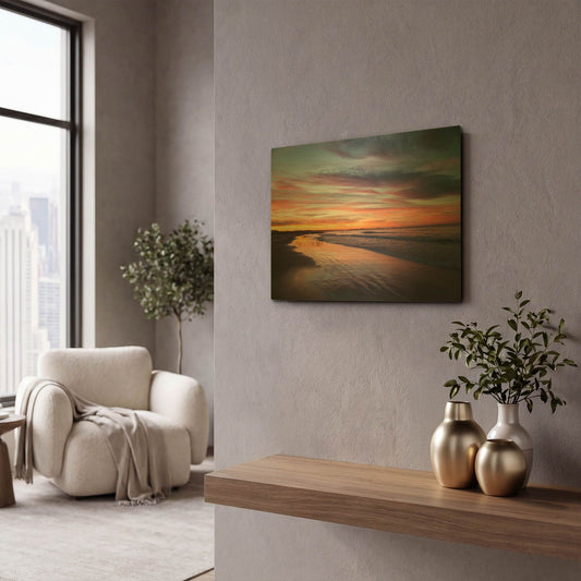 'Birdrise' By Chris Moyer Gold Metal Wall Art