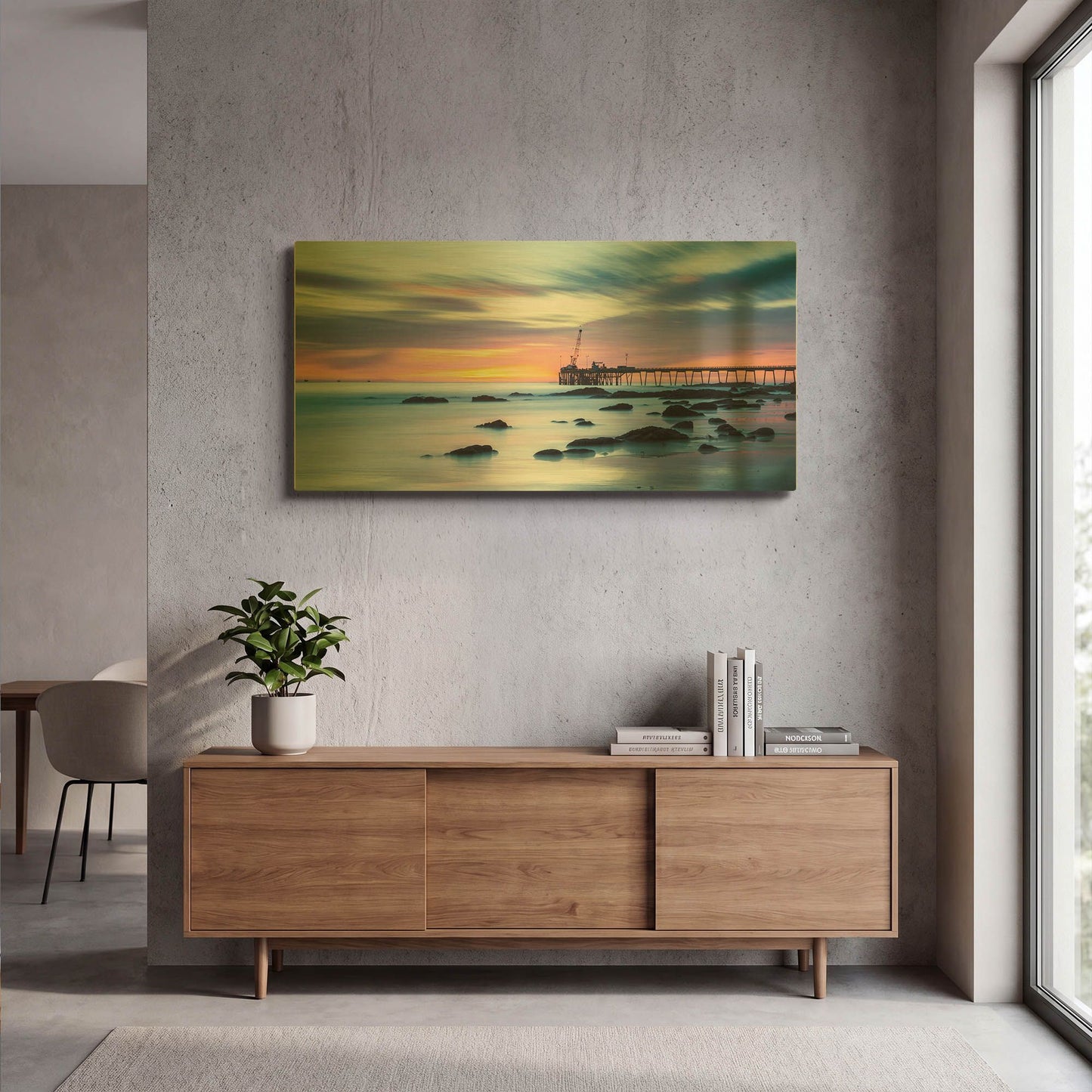 'Say Goodnight' By Chris Moyer Gold Metal Wall Art